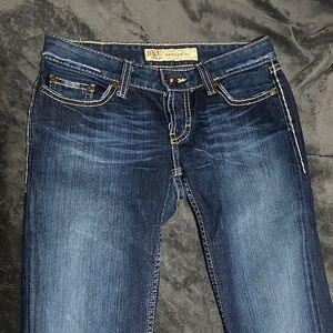 BKE Women's Dark Blue Madison Boot Cut Jeans